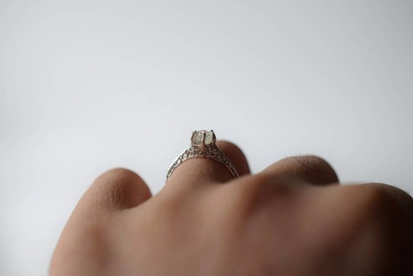 Dainty rings for women Raw Dia… - Picture 6 of 7